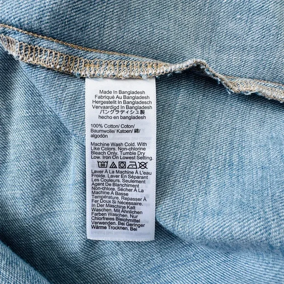 J. Crew Factory Light Blue Denim Midi Button-Front Dress with Tie Belt - Picture 7 of 7